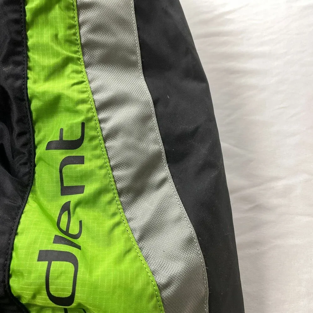 Gradient Mountaineering Trail Backpack Hiking Black Green Pockets Padded Straps